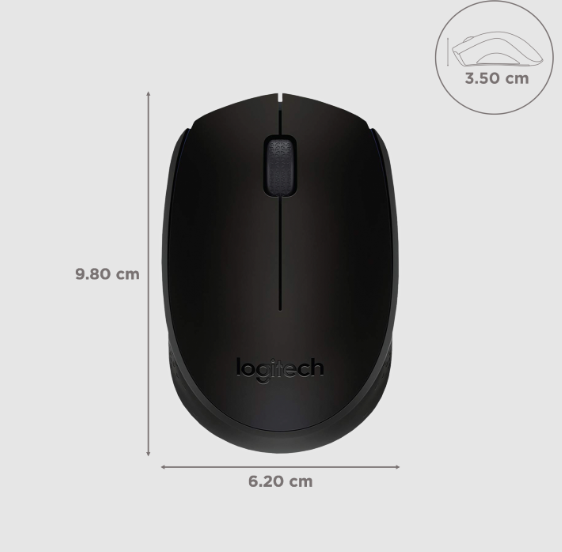Picture of Logitech B170 Black Wireless Mouse