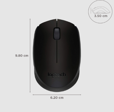 Picture of Logitech B170 Black Wireless Mouse