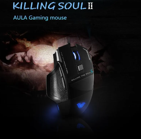 Picture of AULA S12 Wired Black Gaming Mouse