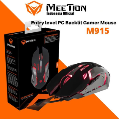 Picture of Meetion MT-M915 Wired Black Gaming Mouse