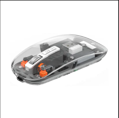 Picture of WiWU WM105 Silent Blue Wireless Rechargeble Battery Transparent Mouse