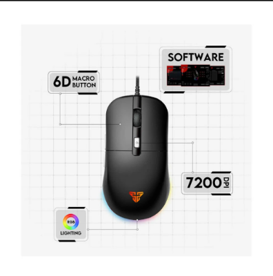 Picture of Fantech KANATA S VX9S Wired White Macro RGB Gaming Mouse