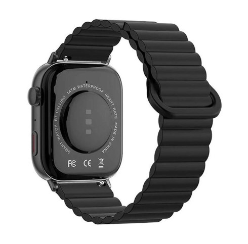 Picture of COLMI C8 Max Black Bluetooth Calling Smart Watch With Magnetic Strap