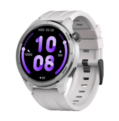 Picture of Haylou Solar Neo Silver Bluetooth Calling Smart Watch with Woven + Silicone strap