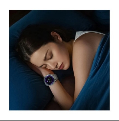 Picture of Haylou Solar Neo Silver Bluetooth Calling Smart Watch with Woven + Silicone strap