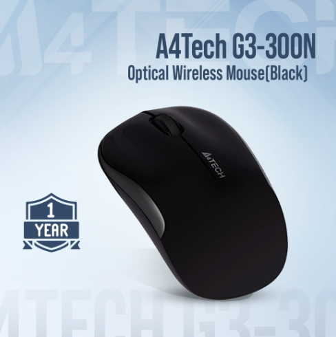 Picture of A4TECH G3-300N Black V-Track Wireless Mouse