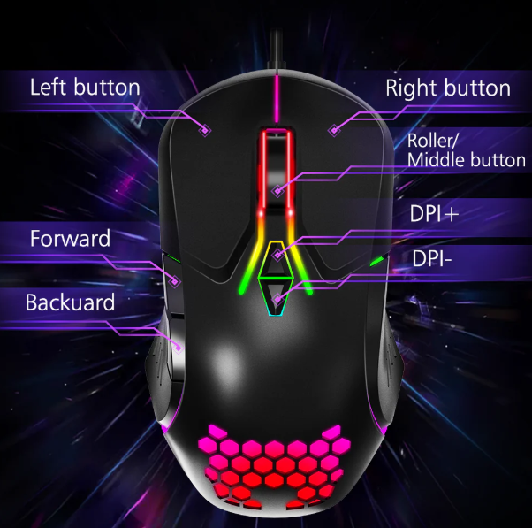 Picture of ONIKUMA CW902 RGB Wired Black Gaming Mouse