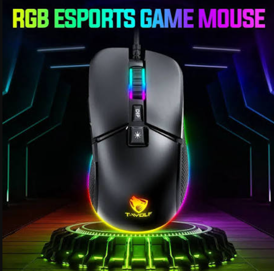 Picture of T-WOLF G590 RGB Wired Black Gaming Mouse