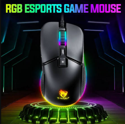 Picture of T-WOLF G590 RGB Wired Black Gaming Mouse