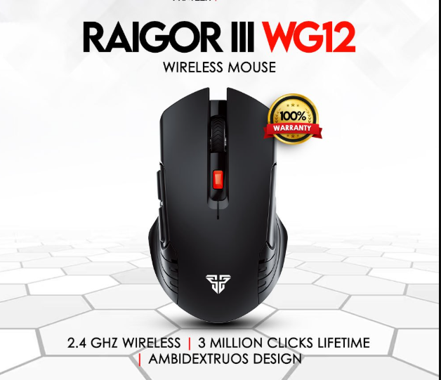 Picture of Fantech Raigor III WG12 Wireless Black Gaming Mouse