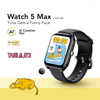 Picture of Oraimo x Tahilalats Watch 5 Max Tahilalats Black Bluetooth Calling Smart Watch