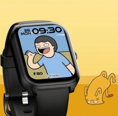 Picture of Oraimo x Tahilalats Watch 5 Max Tahilalats Black Bluetooth Calling Smart Watch