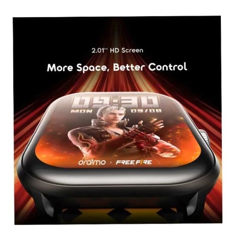 Picture of Oraimo Watch 6 Lite OSW-809 Scarlet Red Bluetooth Calling Smart Watch