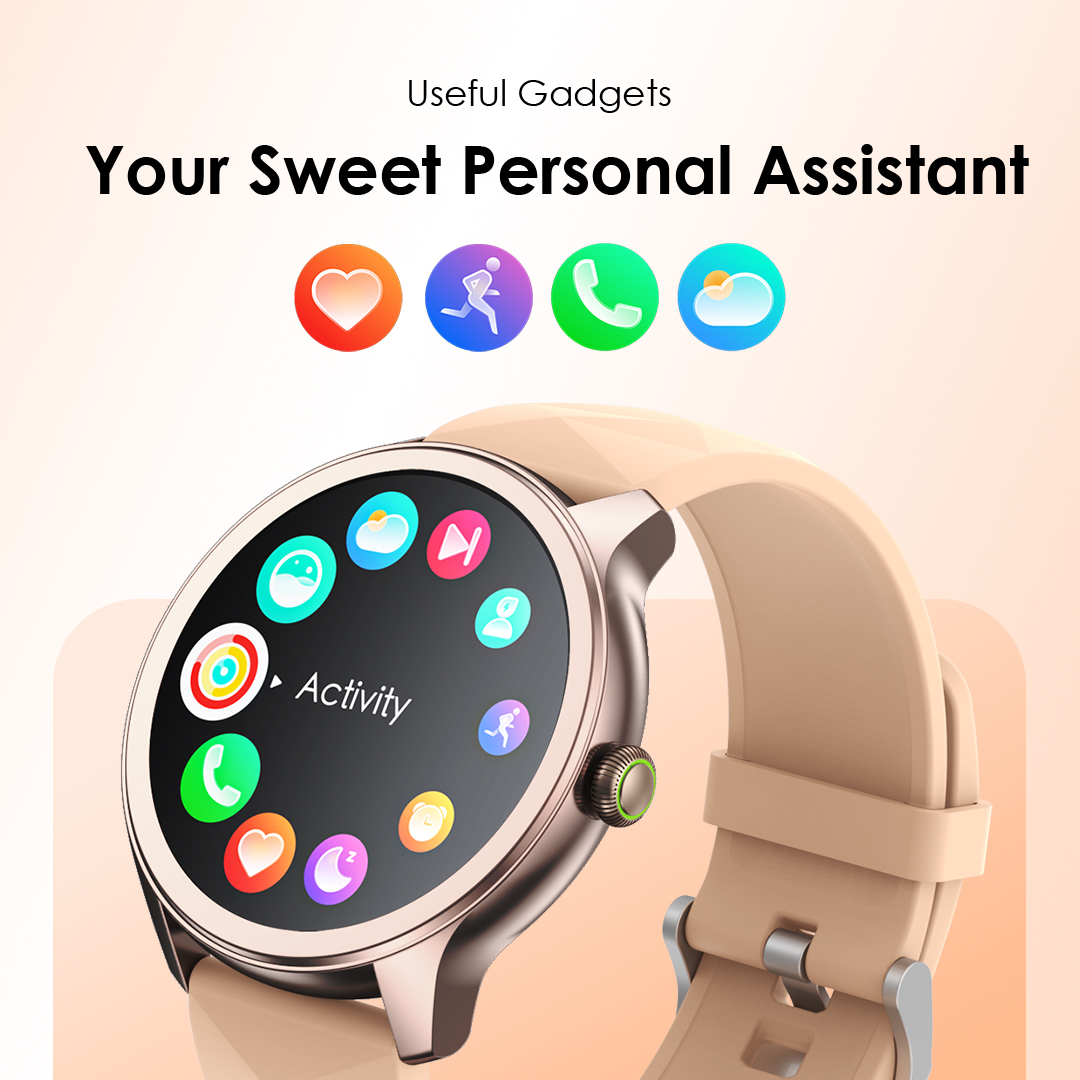 Picture of Oraimo Watch Nova 2R OSW-834 AMOLED Dark Chrome Bluetooth Calling Smart Watch