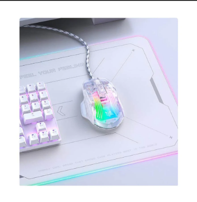 Picture of ONIKUMA CW923 RGB Wired White Transparent Gaming Mouse