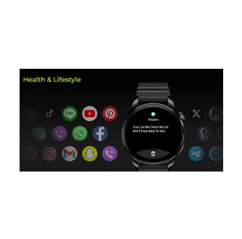 Picture of Haylou Watch 4S Black Bluetooth Calling Smart Watch