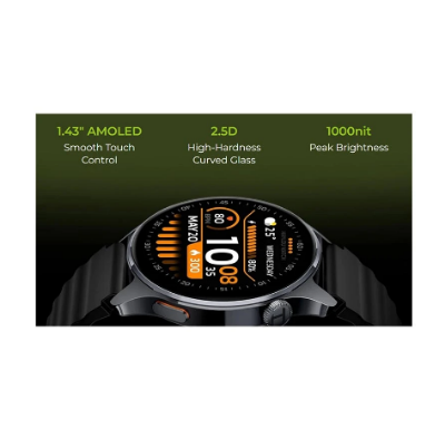 Picture of Haylou Watch 4S Black Bluetooth Calling Smart Watch
