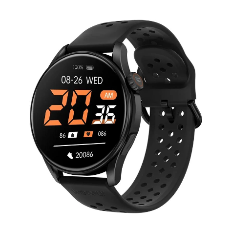 Picture of WEOFLY Curve 2 Black Bluetooth Calling Smart Watch