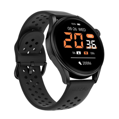 Picture of WEOFLY Curve 2 Black Bluetooth Calling Smart Watch