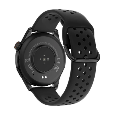 Picture of WEOFLY Curve 2 Black Bluetooth Calling Smart Watch