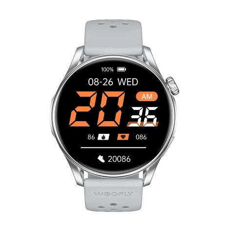 Picture of WEOFLY Curve 2 Black Bluetooth Calling Smart Watch