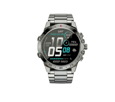 Picture of BWOO BO-WA08 Black Bluetooth Calling Smart Watch with Dual Straps