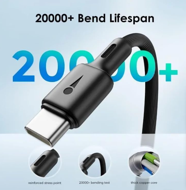 Picture of Oraimo USB C To USB C 3A Data Cable Black - (OCD-114CC)