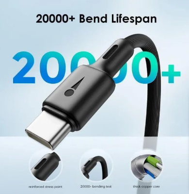 Picture of Oraimo USB C To USB C 3A Data Cable Black - (OCD-114CC)