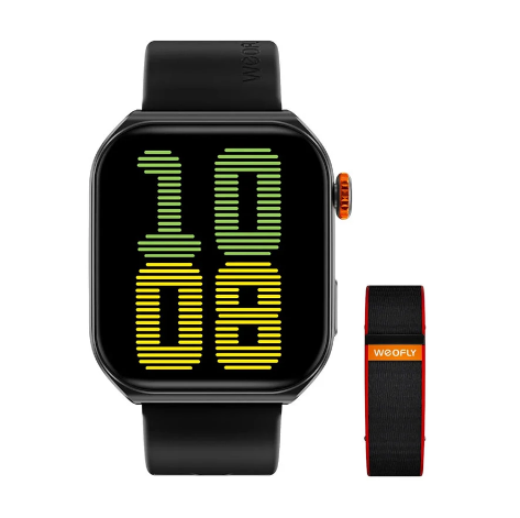 Picture of WEOFLY Edge 2 Black Bluetooth Calling Smart Watch