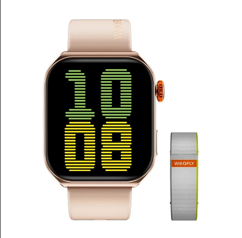 Picture of WEOFLY Edge 2 Black Bluetooth Calling Smart Watch