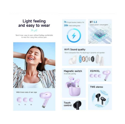 Picture of Hoco EQ2 Black TWS Bluetooth Earbuds