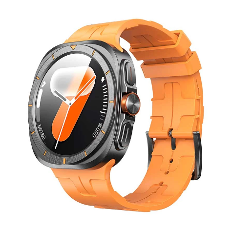 Picture of BWOO BO-WA09 Gan Black Bluetooth Calling Smart Watch with Dual Straps