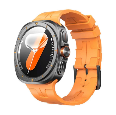 Picture of BWOO BO-WA09 Gan Black Bluetooth Calling Smart Watch with Dual Straps