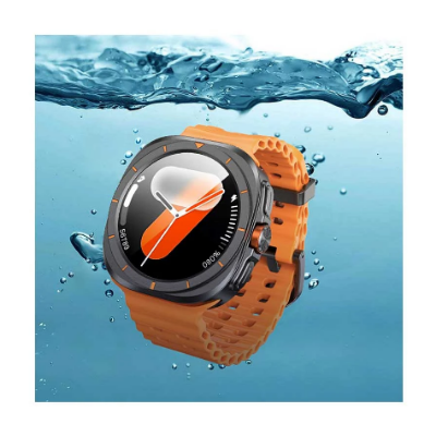 Picture of BWOO BO-WA09 Gan Black Bluetooth Calling Smart Watch with Dual Straps