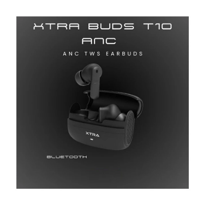 Picture of XTRA Buds T10 ANC Black TWS Bluetooth Earbuds (6 Month Warranty)