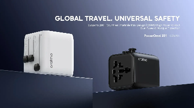 Picture of Oraimo PowerOmni 251 Black Universal Travel Adapter