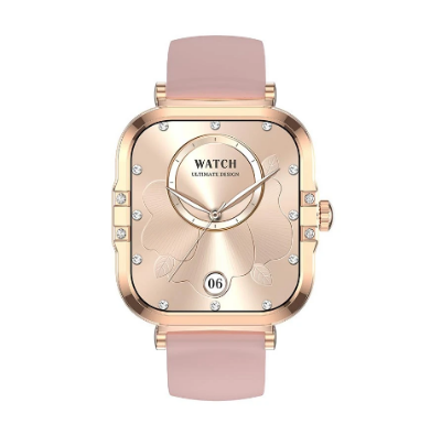 Picture of Blisbond Pearl Gold AMOLED Bluetooth Calling Smart Watch
