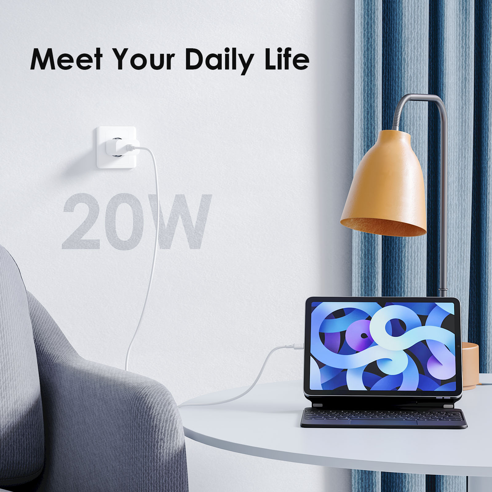 Picture of oraimo PowerCube 20 20W Wall Charger Kit (OCW-E106S-CL55)