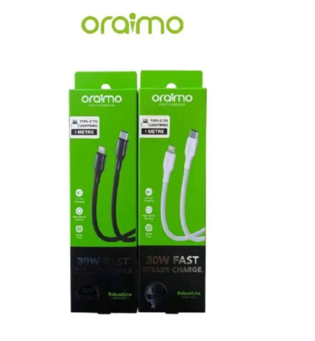 Picture of Oraimo RobustLine 3A 1m Type-C to Lightning Charging Cable (OCD-114CL)