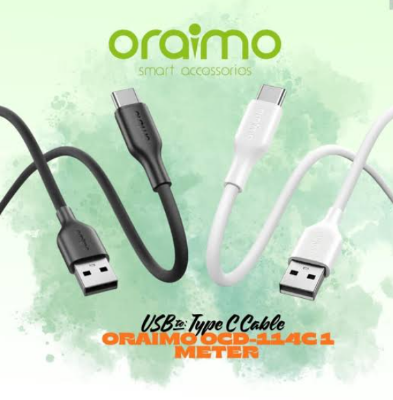 Picture of oraimo RobustLine 2A 1M Type-C Cable OCD-114C-BLACK