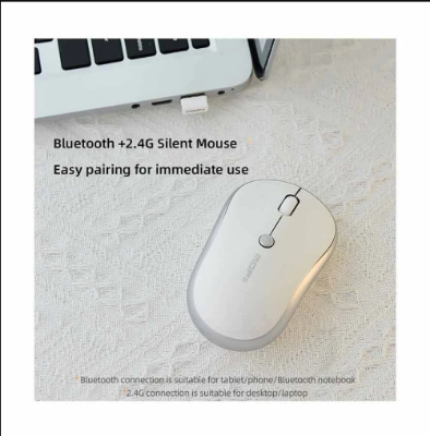 Picture of MOFII M5DM Silver Wireless (Dual-Mode) Mouse
