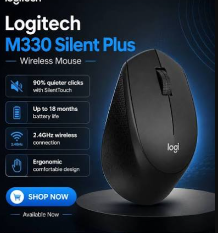 Picture of Logitech M330 Silent Plus Black Wireless Mouse