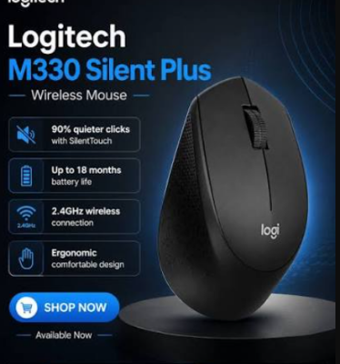 Picture of Logitech M330 Silent Plus Black Wireless Mouse
