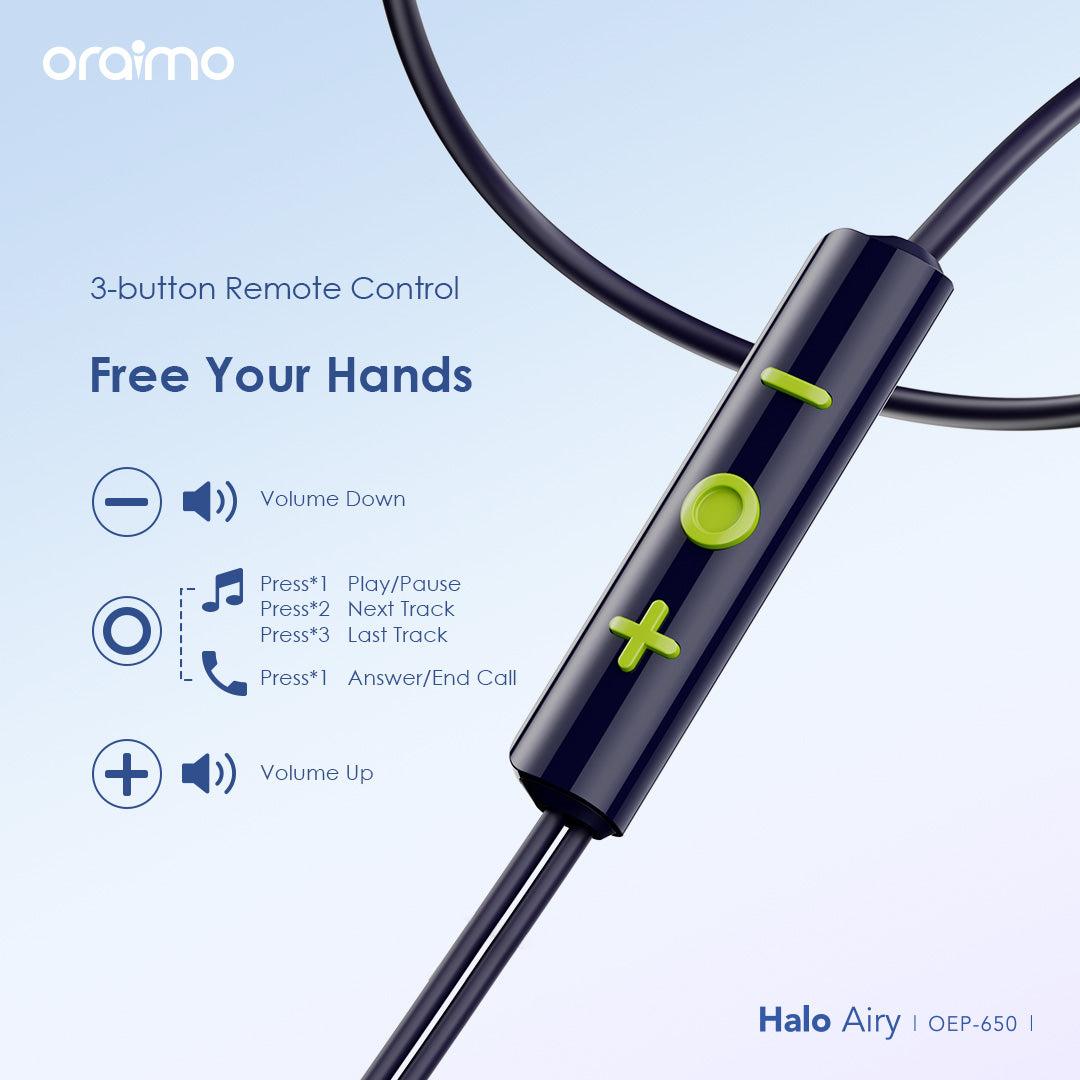 Picture of oraimo Halo Airy Type-C Half In-ear Wired Headphones