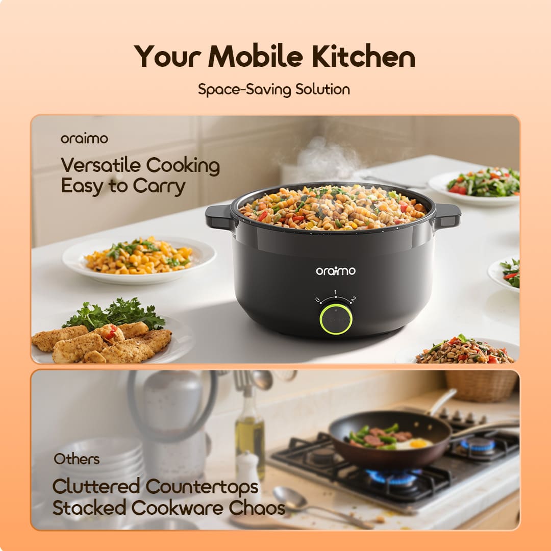 Picture of oraimo MultiPot 3L Energe-Saving Electric Cooker (OHP-261A)
