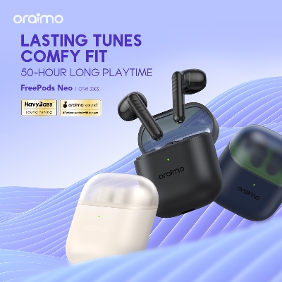 Picture of Oraimo FreePods Neo Mysterious Blue TWS Bluetooth Earbuds #OTW-330S