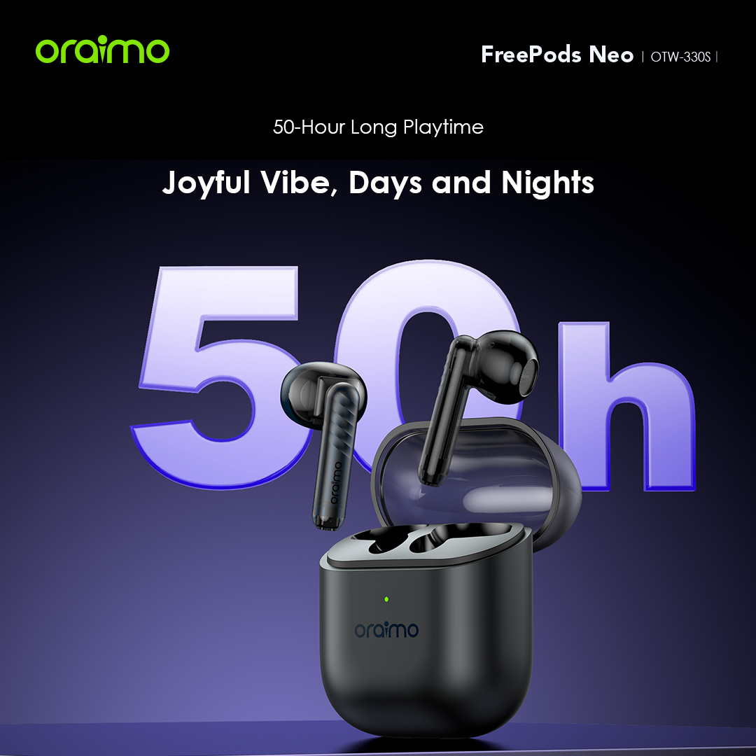 Picture of Oraimo FreePods Neo Mysterious Blue TWS Bluetooth Earbuds #OTW-330S