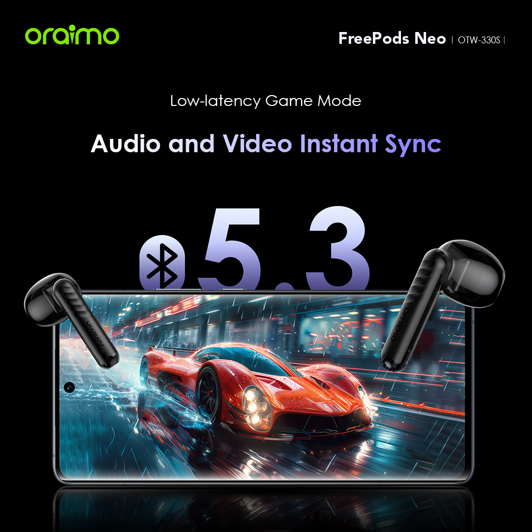 Picture of Oraimo FreePods Neo Mysterious Blue TWS Bluetooth Earbuds #OTW-330S