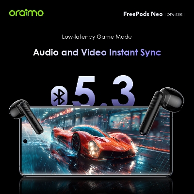 Picture of Oraimo FreePods Neo Mysterious Blue TWS Bluetooth Earbuds #OTW-330S
