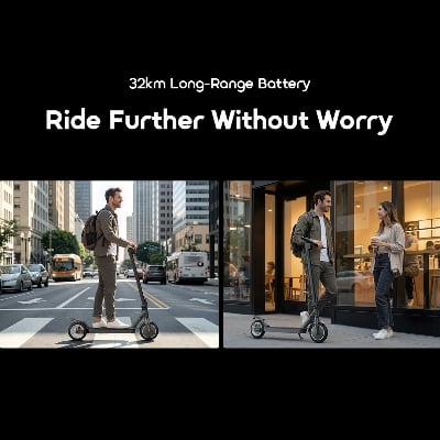 Picture of oraimo E-Scooter 350W Motor 32km Range Electric Scooter